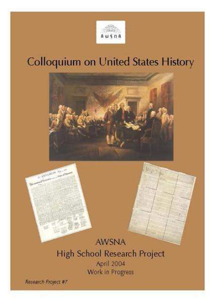 Colloquium on United States History | Waldorf Publications