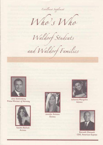 Who's Who: Waldorf Students and Waldorf Families: set of 50