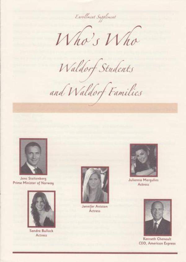 Who's Who: Waldorf Students and Waldorf Families: single copy | Waldorf Publications
