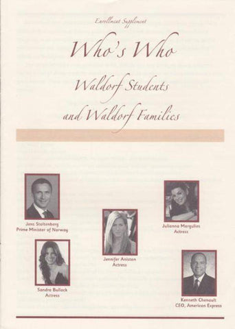 Who's Who: Waldorf Students and Waldorf Families: single copy